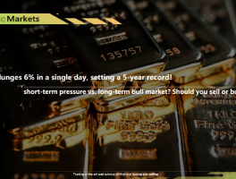 Gold plunges 6% in a single day, hitting a 5-year high – short-term pressure vs. long-term bull market? Should you sell or buy now?
